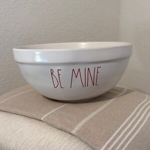 Rae Dunn 'Be Mine' Large Ceramic Serving Bowl